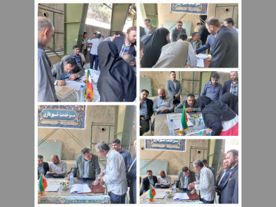 برگزاری میز خدمت شهرداری کرمانشاه در نماز جمعه کرمانشاه به مناسبت هفته دولت 
