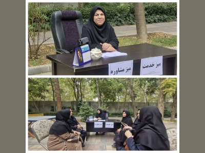برپایی میز خدمت و مشاوره تخصصی سلامت بانوان در پارک بانوان کرمانشاه