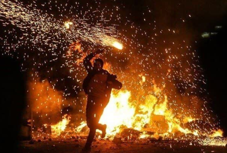  هفده عملیات آتش‌نشانی در شب چهارشنبه سوری کرمانشاه